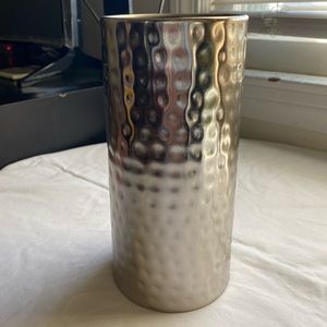 Silver Metal Vase